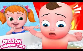 Hot Vs Cold Bath tub Challenge - Funny Stories for kids  BillionSurpriseToys Cartoons for Kids