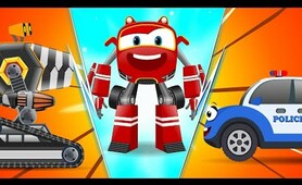 Baby Cars - Bob the PoliceCar Chase thief! Cartoon Rhymes for kids