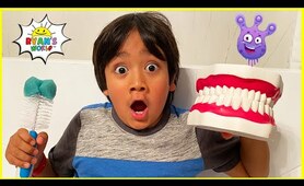 Ryan learns why do we brush our teeth! | Educational Video for Kids