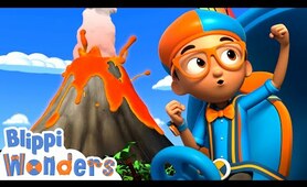 Blippi Wonders - The Floor is Lava! | BRAND NEW Blippi Cartoon | Cartoons For Kids