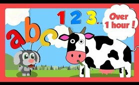 Learning Videos for Toddlers | Counting, ABC & Learn Colours | Learn English For Kids