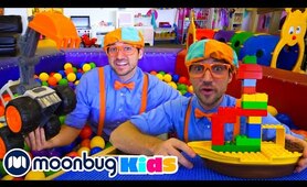 Blippi Visits an Indoor Playground | Moonbug Kids TV Shows - Full Episodes | Cartoons For Kids